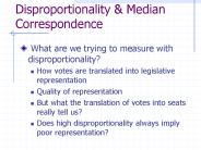 Disproportionality
