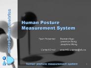 Human Posture Measurement System
