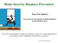 Home Security Burglary Prevention PowerPoint PPT Presentation