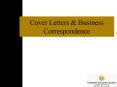 Cover Letters PowerPoint PPT Presentation