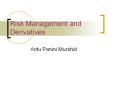 Risk Management and Derivatives PowerPoint PPT Presentation