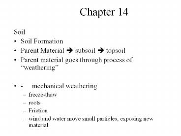 PPT – Soil PowerPoint presentation | free to download - id: 34726-Yzk1M