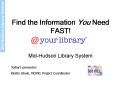 MidHudson Library System PowerPoint PPT Presentation