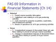 FAS 69 Information in Financial Statements Ch 14 PowerPoint PPT Presentation