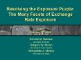 Resolving the Exposure Puzzle: The Many Facets of Exchange Rate Exposure FDIC October 27, 2006 PowerPoint PPT Presentation