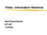 Video Information Retrieval