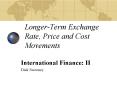 LongerTerm Exchange Rate, Price and Cost Movements PowerPoint PPT Presentation