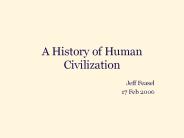 A History of Human Civilization