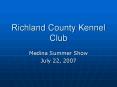 Richland County Kennel Club PowerPoint PPT Presentation