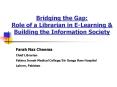 Bridging the Gap: Role of a Librarian in ELearning