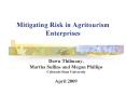 Mitigating Risk in Agritourism Enterprises PowerPoint PPT Presentation