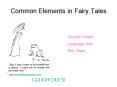 Common Elements in Fairy Tales PowerPoint PPT Presentation