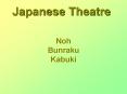 Japanese Theatre PowerPoint PPT Presentation