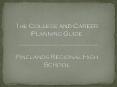 The College and Career Planning Guide Pinelands Regional High School PowerPoint PPT Presentation