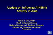 Update on Influenza AH5N1 Activity in Asia
