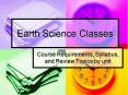 Earth Science Classes PowerPoint PPT Presentation