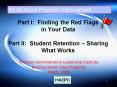 Part I: Finding the Red Flags in Your Data Part II: Student Retention Sharing What Works PowerPoint PPT Presentation