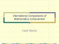 International Comparisons of Mathematics Achievement PowerPoint PPT Presentation