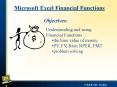 Microsoft Excel Financial Functions PowerPoint PPT Presentation