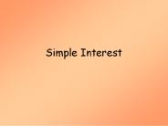 Simple Interest