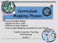 Curriculum Mapping Phases PowerPoint PPT Presentation