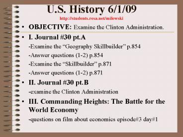U.S. History 6109 http:students.resa.netmilewski