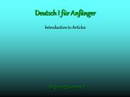 Deutsch I f