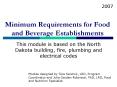 Minimum Requirements for Food and Beverage Establishments PowerPoint PPT Presentation