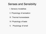 Senses and Sensibility