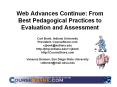 Web Advances Continue: From Best Pedagogical Practices to Evaluation and Assessment PowerPoint PPT Presentation