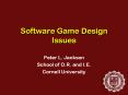 Software Game Design Issues PowerPoint PPT Presentation