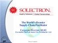 The Worlds Premier SupplyChain Facilitator Corporate Overview Q202 Provided by Phil Fok, Senior Vice PowerPoint PPT Presentation