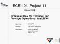 ECE 191: Project 11 Winter 2004 PowerPoint PPT Presentation