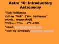 Astro 10: Introductory Astronomy PowerPoint PPT Presentation