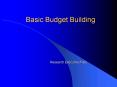 Basic Budget Building PowerPoint PPT Presentation
