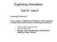 Exploring Animation PowerPoint PPT Presentation