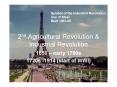 2nd Agricultural Revolution PowerPoint PPT Presentation