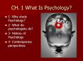 CH. 1 What Is Psychology PowerPoint PPT Presentation