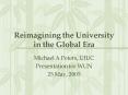 Reimagining the University in the Global Era PowerPoint PPT Presentation
