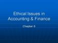 Ethical Issues in Accounting PowerPoint PPT Presentation