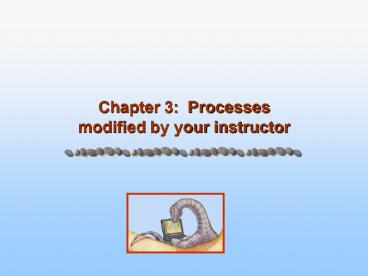 Chapter 3: Processes modified by your instructor