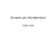 American Modernism