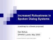 roadmap to a thesis proposal