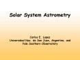 Solar System Astrometry PowerPoint PPT Presentation