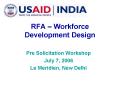 RFA Workforce Development Design PowerPoint PPT Presentation