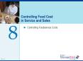 Controlling Food Cost in Service and Sales PowerPoint PPT Presentation