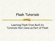 Flash Tutorials