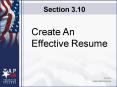 Create An Effective Resume PowerPoint PPT Presentation