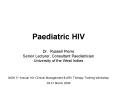 Paediatric HIV PowerPoint PPT Presentation