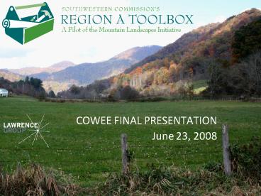 COWEE FINAL PRESENTATION